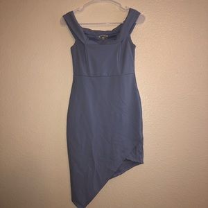 Baby blue off shoulder dress